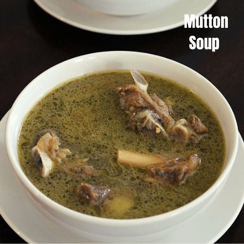 Indian Style Mutton Soup Recipe