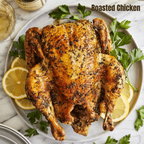 Citrus-herb Roasted Chicken with Lemon and Fresh Herbs