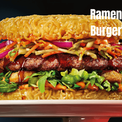 Crispy Ramen Burger Recipe with Juicy Beef Patties: A Unique Fusion Delight