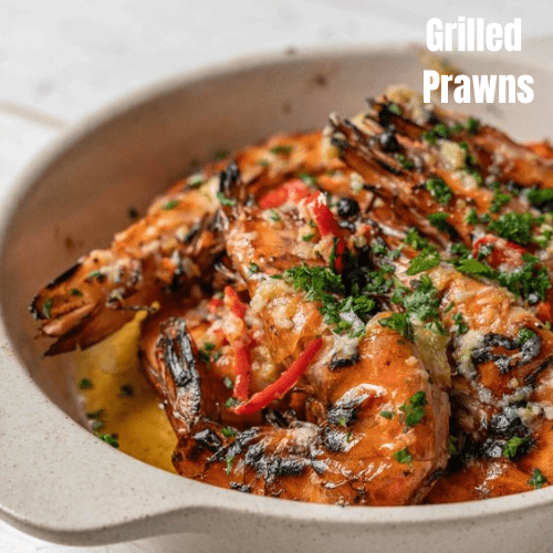 BBQ Grilled Prawns with Garlic, Lemon & Chilli Recipe!